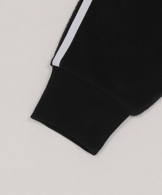 WEGO ラインフリースパーカー ブラック