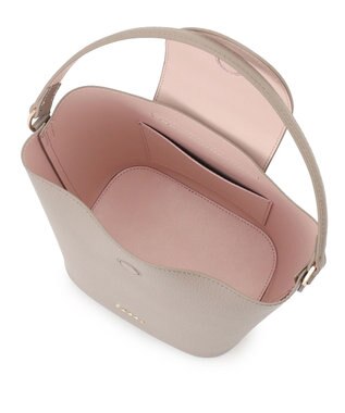 TOCCA PETAL SILHOUETTE LEATHER BAG  レザーバッグ ベージュ系