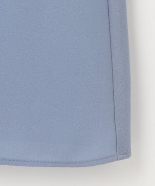 J.PRESS LADIES ストレッチジョーゼット Vネック カットソー スカイブルー系