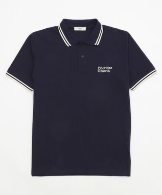 WEGO 【ユニセックス着用ITEM/MLサイズ展開】ワンポイント刺繍カノコポロ（SS） ネイビー