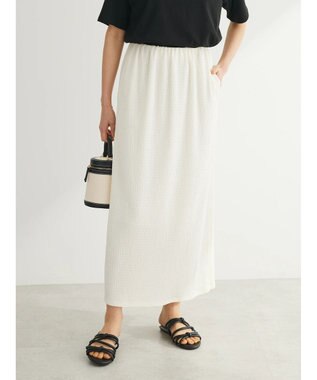 Green Parks カットＪＱＩラインスカート Ivory