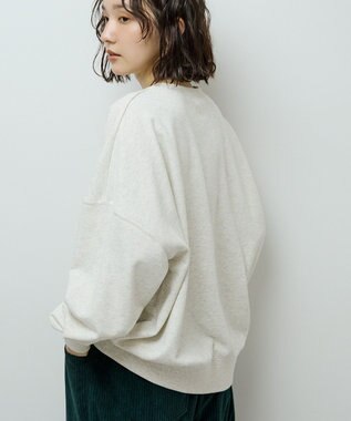 Green Parks オーバーサイズロゴ裏毛プルオーバー Oatmeal