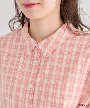 Green Parks シュガーラッシュ　／　チェックショート丈シャツ Red