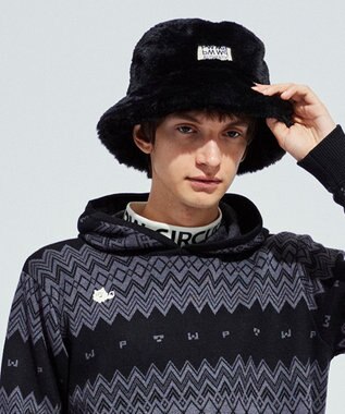 PW CIRCULUS 【UNISEX】フェイクファーバケハ ブラック系