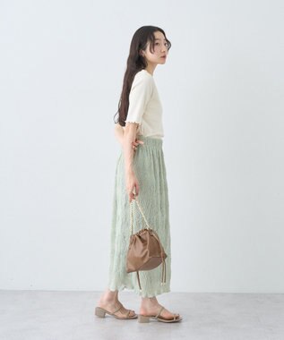 earth music&ecology リブメロープルオーバー Ivory