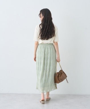 earth music&ecology リブメロープルオーバー Ivory