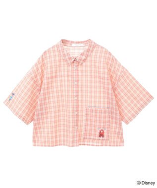 Green Parks シュガーラッシュ　／　チェックショート丈シャツ Red