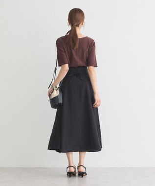 earth music&ecology リブメロープルオーバー Brown