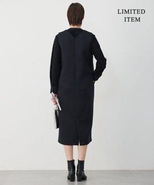 ICB 【WEB限定】ソフトダンボール ジャンパースカートワンピース ブラック