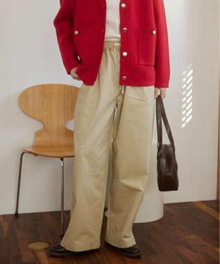 WEGO 【ANGIE VINTAGE】ツイルイージーパンツ ライトベージュ