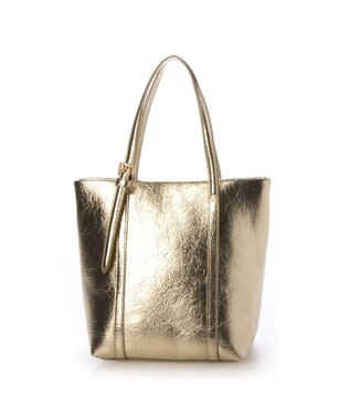 UNBILLION カシュカシュ cachecache / クラッシュメタリック2wayミニトート ゴールド