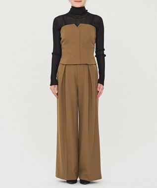 uncrave シアーニット タートルネック トップス（uncrave WHITE） ブラック