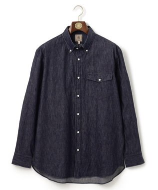  【KING SIZE】デニムルックツイル ボタンダウンシャツ