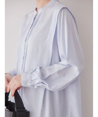 AMERICAN HOLIC サラックールタック使いブラウス Stripe