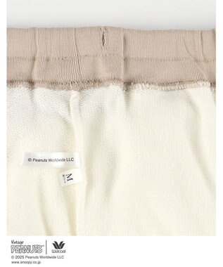 WACOAL ワコール_リラックス＆スリープ パジャマ 長袖 長ズボン 綿100%(本体) ガーゼ裏毛素材 PEANUTS レディース FDX555 /ワコール アイボリー