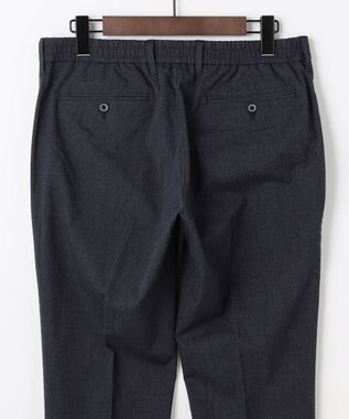 JOSEPH ABBOUD 【ウエストも伸びる!オーガニックコットン使用】サマームリネ パンツ ネイビー系