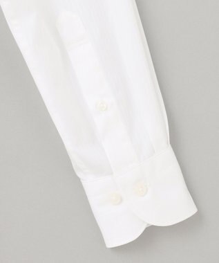 GOTAIRIKU 【形態安定】PREMIUMPLEATS_セミワイドカラー _織柄_通年ドレスシャツ ドビーストライプ/ホワイト系1
