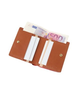 genten ミネルヴァ2 2つ折り財布外ボックス アカ