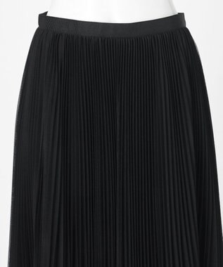 23区 【GOLD LABEL/見上愛さん着用】チュールプリーツ スカート ブラック系