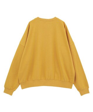 Green Parks オーバーサイズロゴ裏毛プルオーバー Mustard