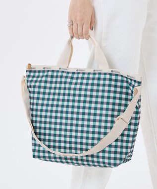 LeSportsac DELUXE EASY CARRY TOTE/フォレストギンガム フォレストギンガム