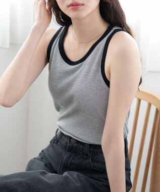 WEGO 【カップ付き】なちゅ盛れカップインタンク ホワイトボーダー