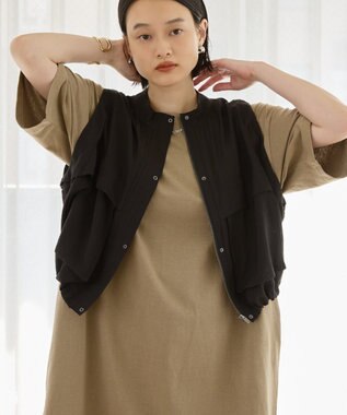 AMERICAN HOLIC Ｗポケットショートベスト Black