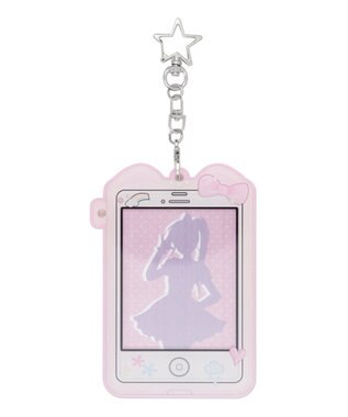 WEGO 【痛バ＆推し活グッズ】あにまるphoneカードホルダーキーホルダー ピンク