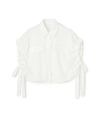 GRACE CONTINENTAL ショートポンチョシャツ ホワイト