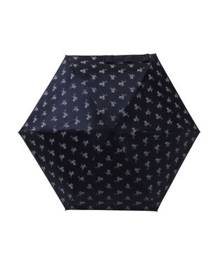 MOONBAT 【WEB限定/UV遮蔽率100％/晴雨兼用】POLO RALPH LAUREN （ポロ ラルフローレン）晴雨兼用日傘 折りたたみ傘 コンパクト 花柄 ネイビーブルー