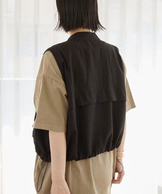 AMERICAN HOLIC Ｗポケットショートベスト Black