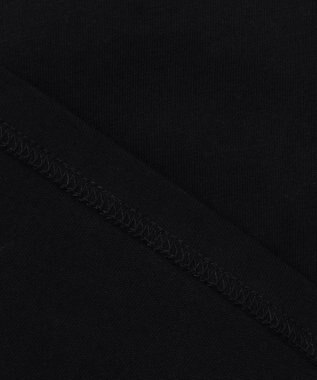 ANY KIDS 袖ギンガム 七分袖 Tシャツ ブラック×ブラックギンガム