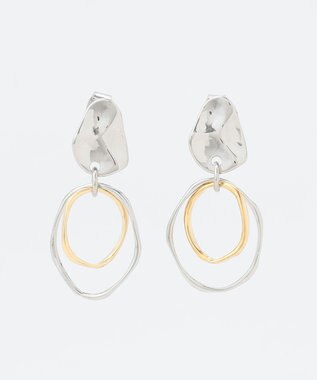 ANY 【WEB限定】ミックスメタルリングピアス(両耳用)