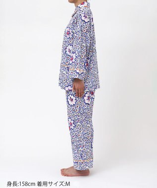 tsumori chisato SLEEP ツモリチサト パジャマ 9分袖 長袖 9分丈 綿100%(本体) 楊柳素材 レディース UDT243 /ワコール ブルー
