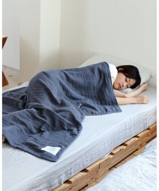 SHINTO TOWEL 【閲覧人気NO.3/2.5-PLY GAUZE】バスタオル　Lサイズ Mix Navy