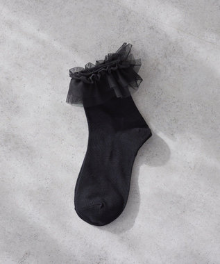 Maison de FLEUR チュールボリュームフリルソックス