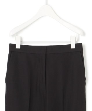 ICB 【洗える】トリアセドライストレッチ クロップドパンツ ブラック系