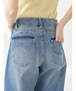 earth music&ecology サイドラインデニムパンツ Medium Indigo