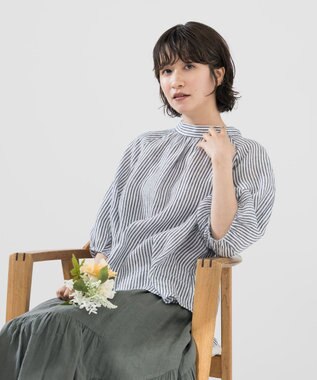 ONWARD Reuse Park 【23区】ブラウス春夏 ネイビー