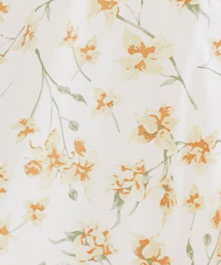 Tiaclasse 花柄プリントスカート オフホワイト