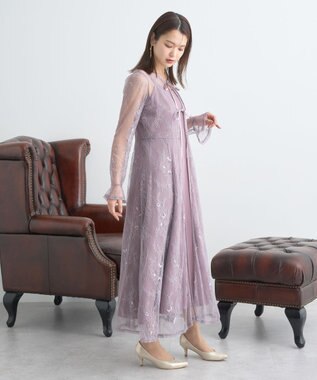 earth music&ecology SET2点レースワンピース＋キャミワンピース ピンク