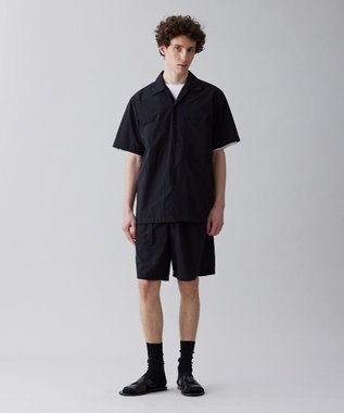 UNFILO MENS FINE MOVE オープンカラーシャツ [23年春夏商品] ブラック