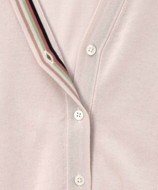 Paul Smith デザイン ステッチ Vネック カーディガン エクリュ