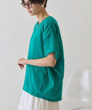 AMERICAN HOLIC 半袖コクーンカットプルオーバー Blue Green