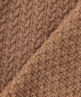 JOSEPH ABBOUD 【滑らかな肌触り/洗える】エクストラファインメリノウール ジップ ニット キャメル系