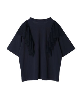 Green Parks ・ＳＵＧＡＲ　ＳＰＯＯＮ　カレッジｐｔラッフルＴシャツ Navy