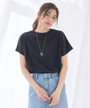 ANY エニィファンクションフレンチスリーブTシャツ ブラック