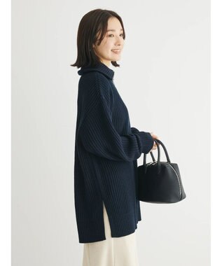 Green Parks Ｚｉｐ付きアゼニットチュニック Navy