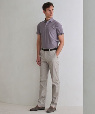 GOTAIRIKU 3年連続売上NO1/キングサイズ登場【仕事で着られる】キレイめ 鹿の子 BIZ ポロシャツ ライラック(26年新色)