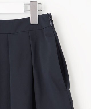 J.PRESS LADIES S 【洗える】グレイス メモリータフタ タック スカート ネイビー系